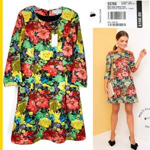 New Tuckernuck Multifloral Audrey Jacquard Mini Dress Sz XL